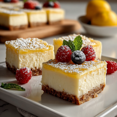 Creamy Cheesecake Lemon Bars