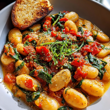 Delicious White Bean Tuscan Skillet in 30 Minutes!