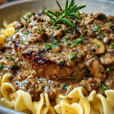 Ground Turkey Stroganoff