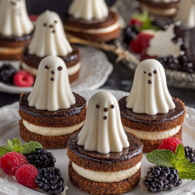 Pumpkin Spice Oreo Ball Ghost Cookies Recipe