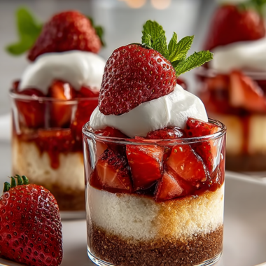 Quick Strawberry Shortcake Cups