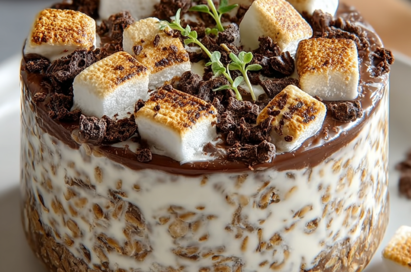 S’mores Overnight Oats Chocolate