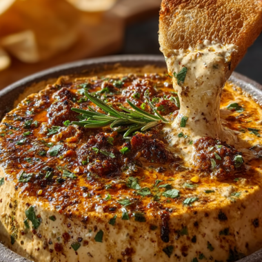 Ultimate Ground Beef Queso Dip